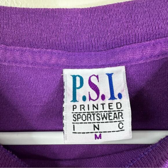 Vintage Palm Springs T-Shirt Size M Purple Coyote Desert Graphic Short Sleeve - Picture 4 of 10